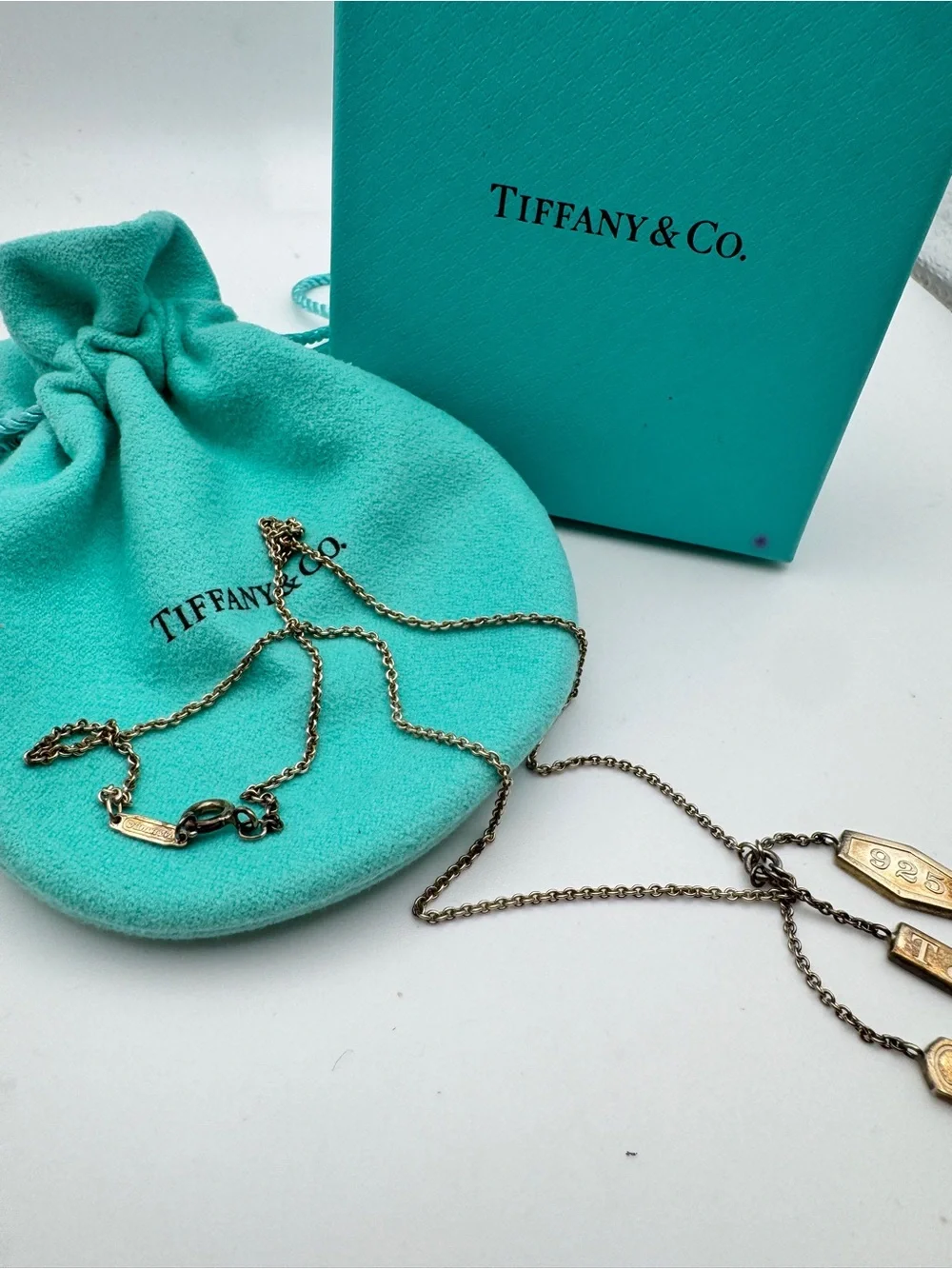 Tiffany & Co. 1837 Elements Triple Bar Pendant Necklace